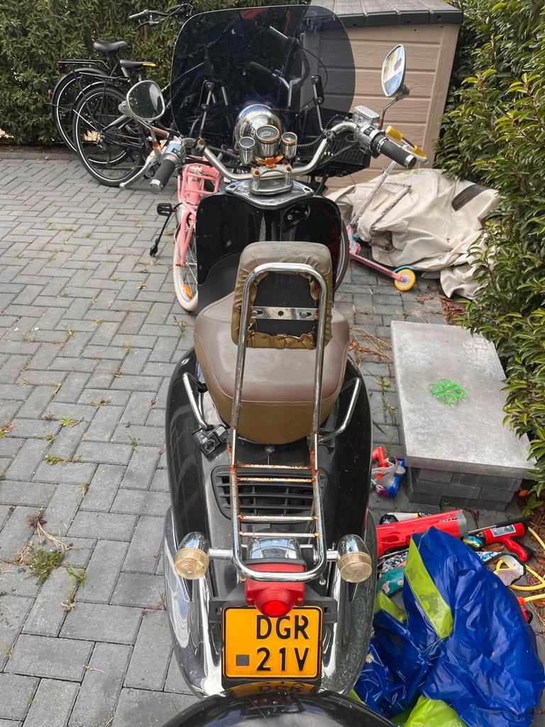 Elektrische Scooter met Windscherm en Koffer