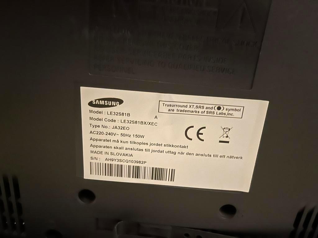Samsung LE32S81B 32” 150W 50 Hz
