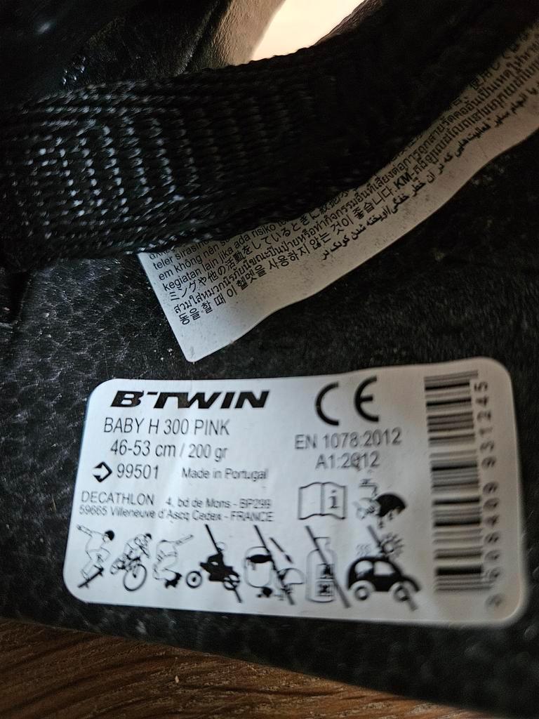 Kinder fietshelm roze mt xs