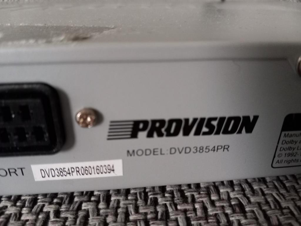 Dvd speler provision met defect