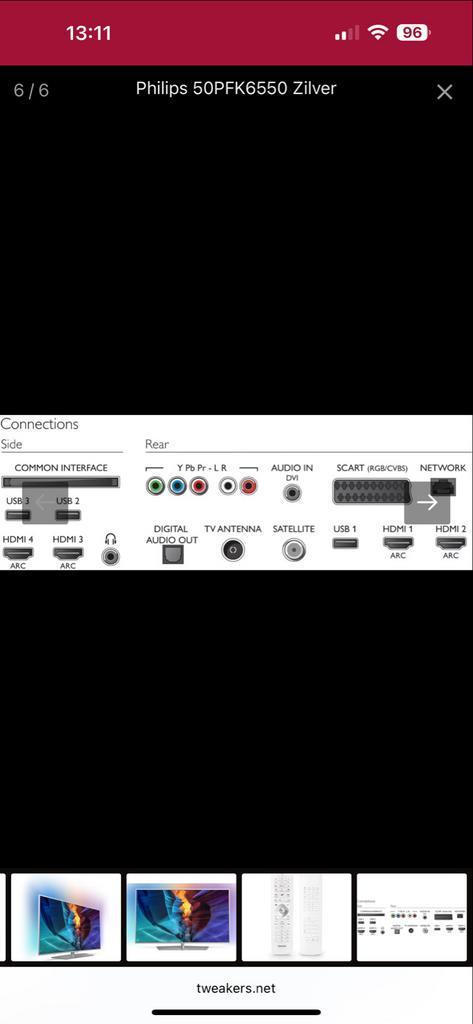 Philips TV met kapot scherm