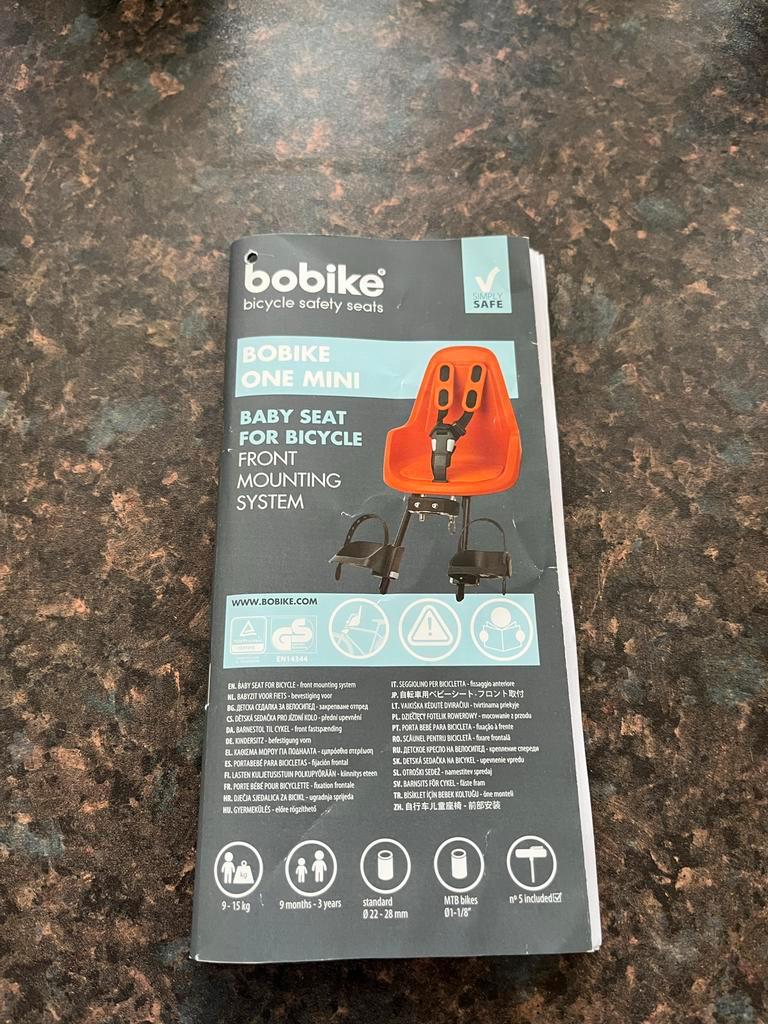 Bobike one mini Voorzitje Fietsstoeltje met windscherm
