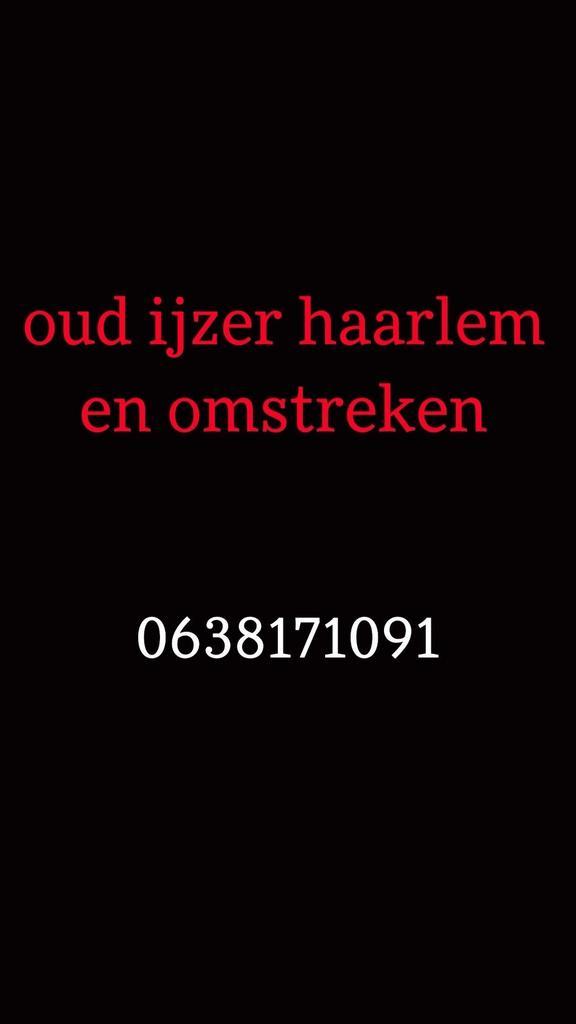 Oud ijzer halen wij gratis bij u op