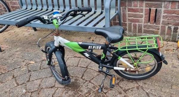 Kinderfiets alpina - 16 inch (incl. zijwieltjes)