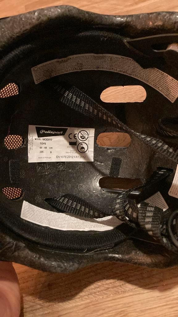 Kinderhelm voor fietszitje Polisport - Nooit gevallen!