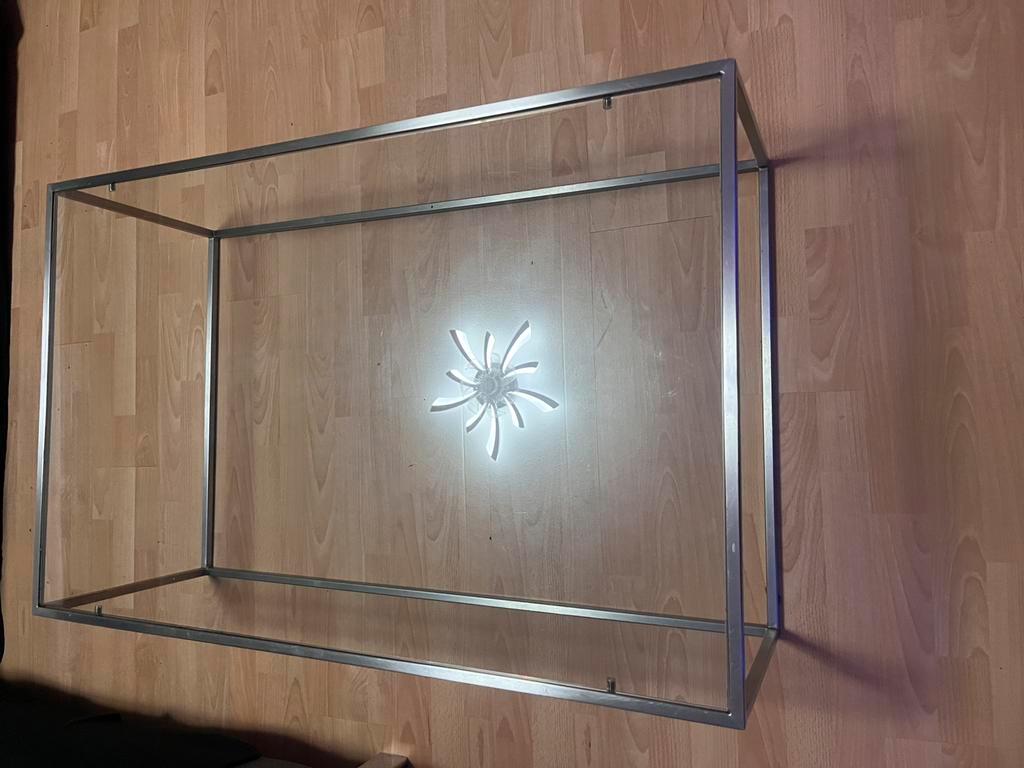 Glazen salontafel 110x70