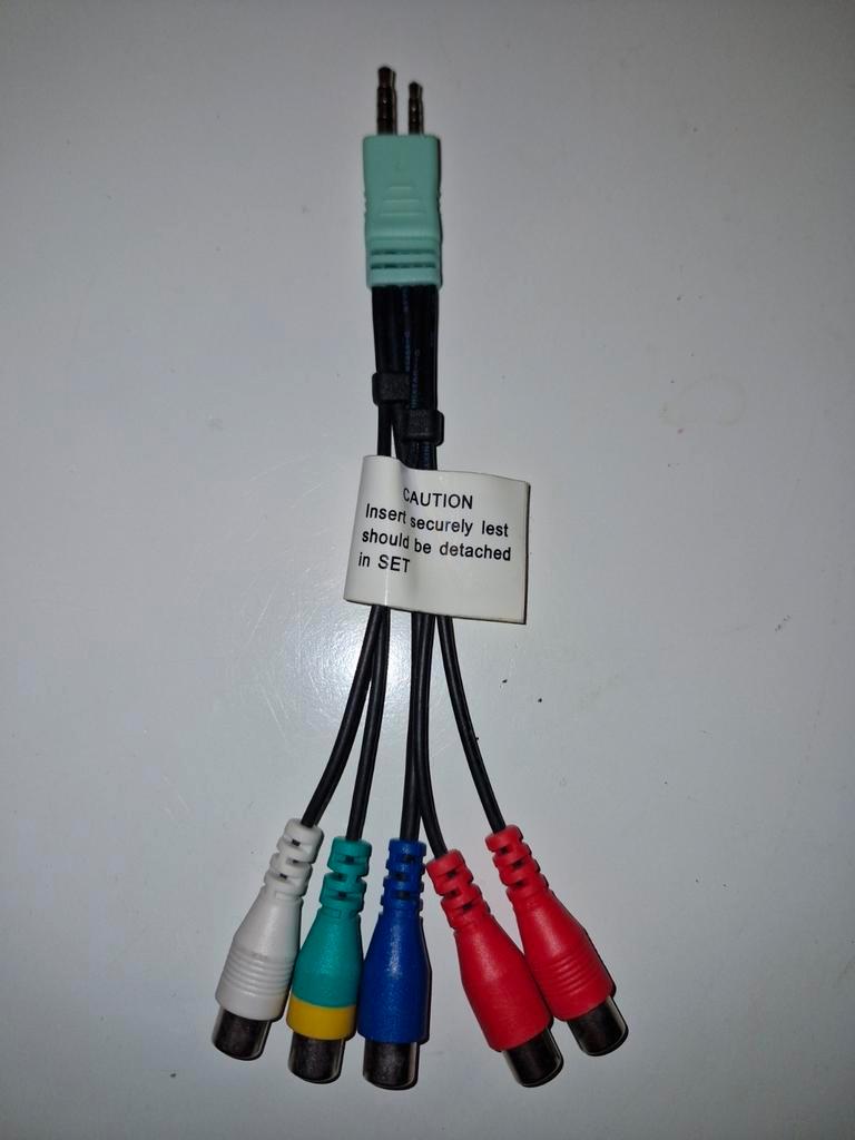 Component Kabel met Audio - Gebruikt