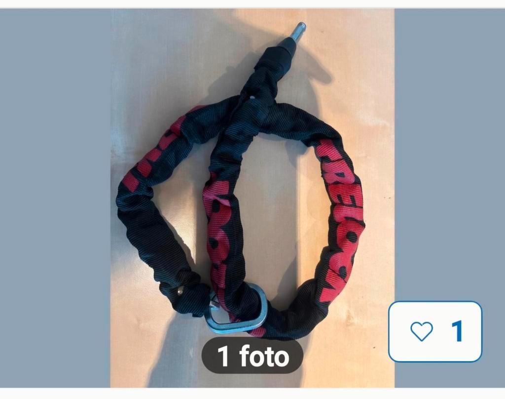 Trelock Insteekketting 130/140cm - 8mm pen