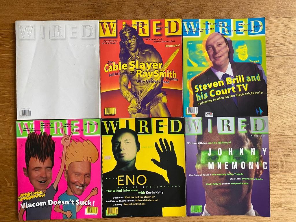 Groot aantal WIRED magazines