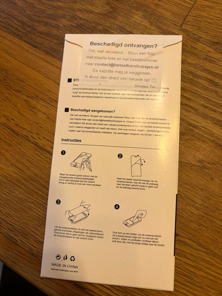 iPhone 14 Pro Screenprotector - Nieuw!