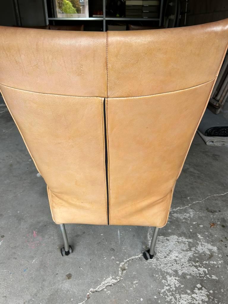 4 leren stoelen, merk Jess