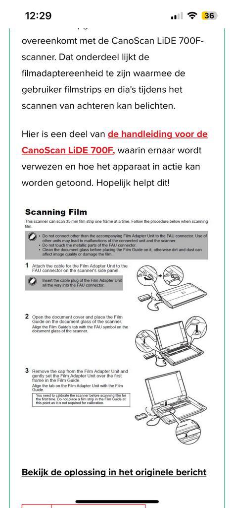 Canonscan LiDE 700F