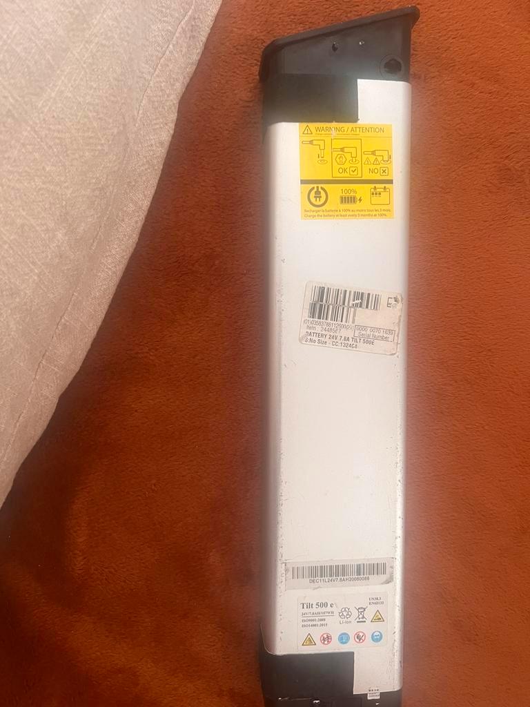 Btw tilt 500 elektrische vouwfiets accu