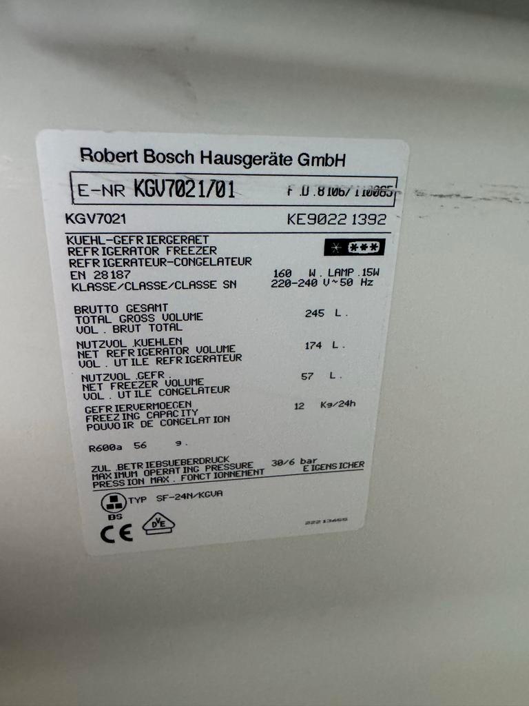 Koelvriescombinatie Bosch Exclusiv