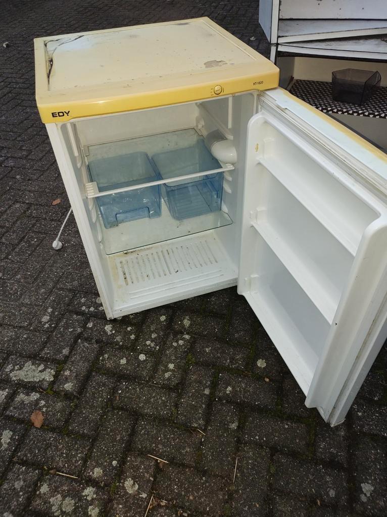 Geen mooie, maar wel een goede koelkast.