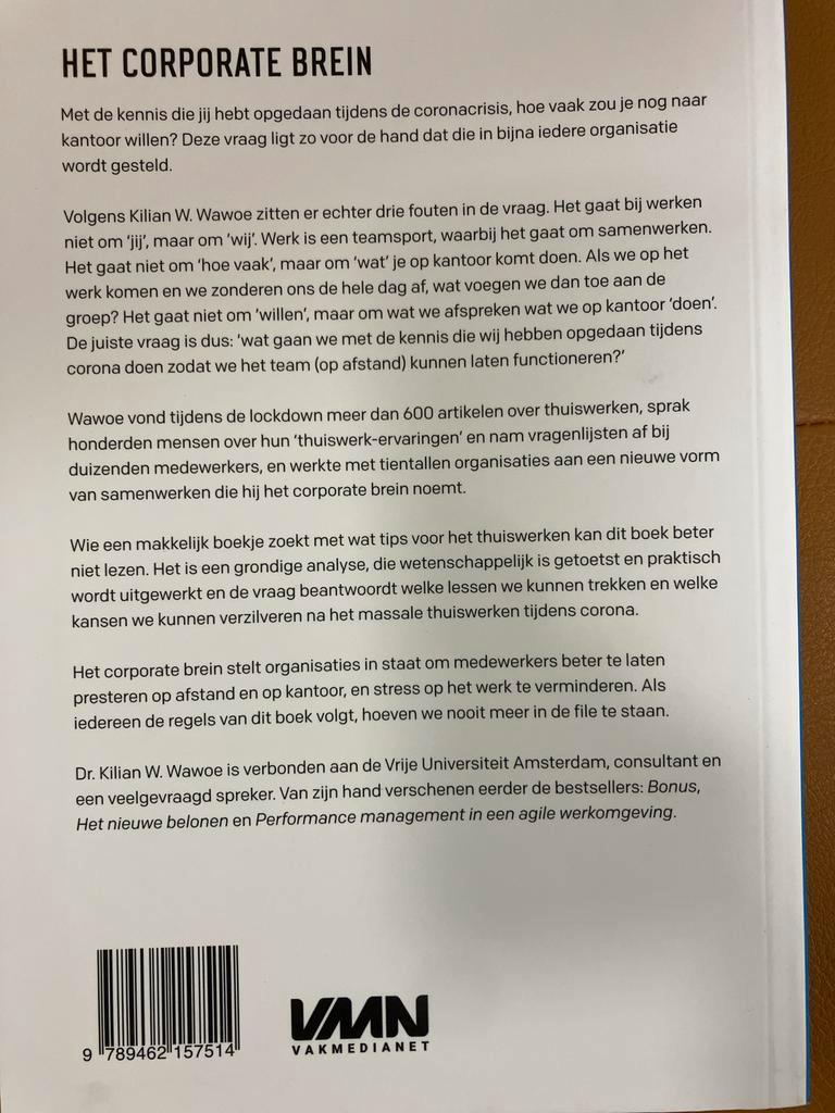 Het Corporate Brein - Kilian W. Wawoe