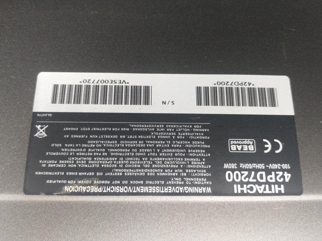 Hitachi TV 108cm - Werkt Prima!