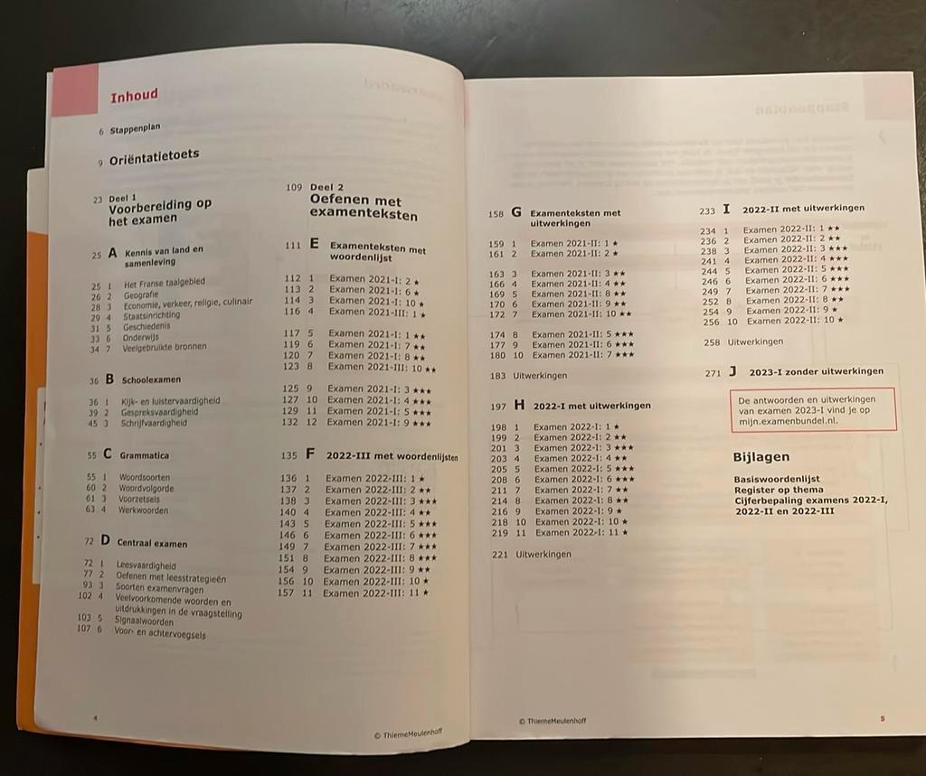 Gratis examenbundel vwo Frans 2023/2024