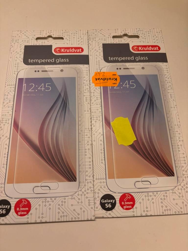Galaxy s6 glasplaatjes tempered glass