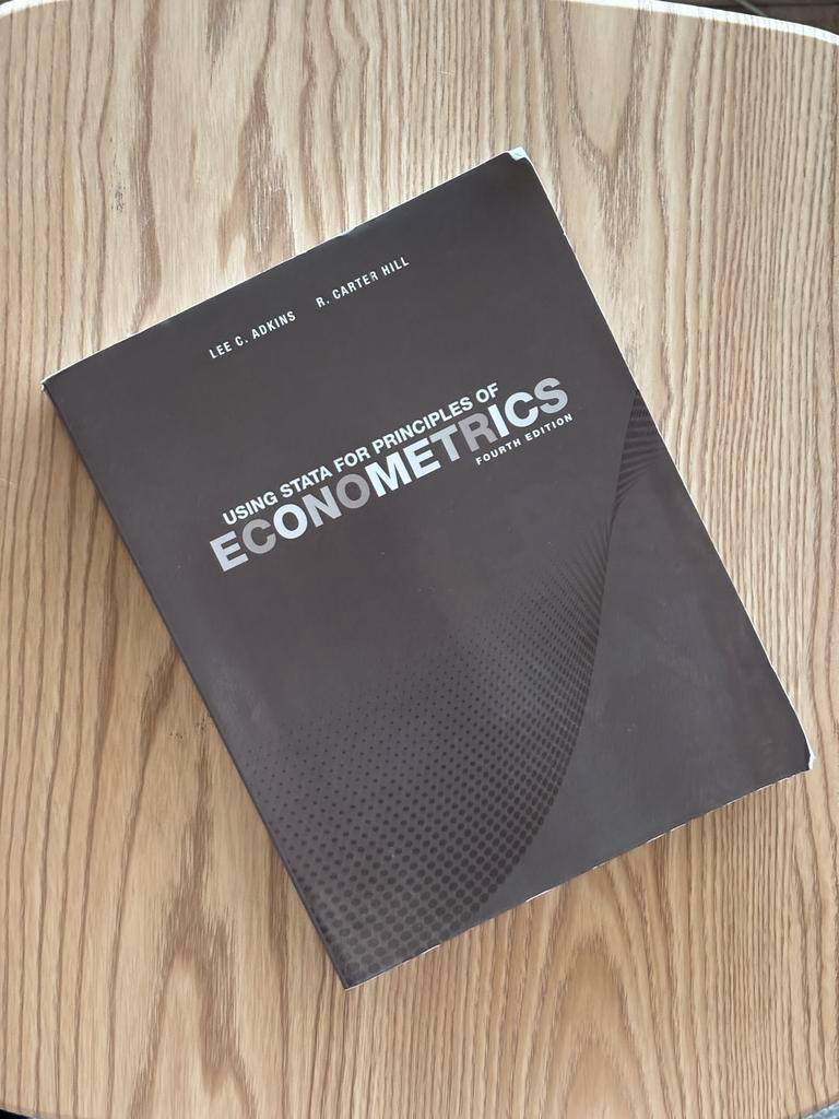 Using Stata for principles of econometrics 4th edition