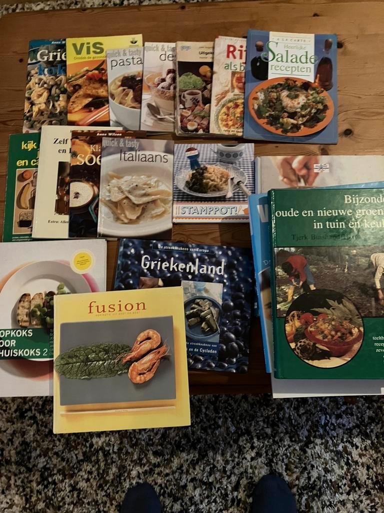 Kookboekjes. 15 stuks.  gratis