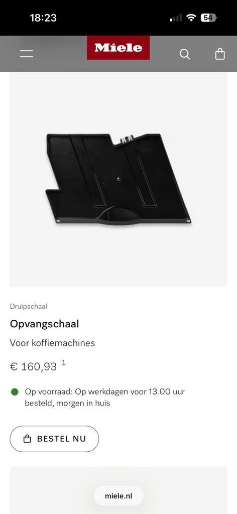 Miele espressomachine onderdelen o.a. CVA 4085