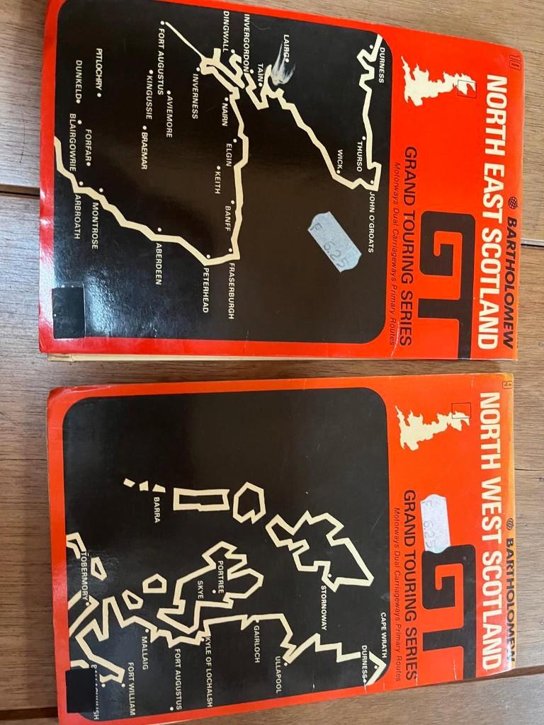 wegenkaart schotland bartolomew