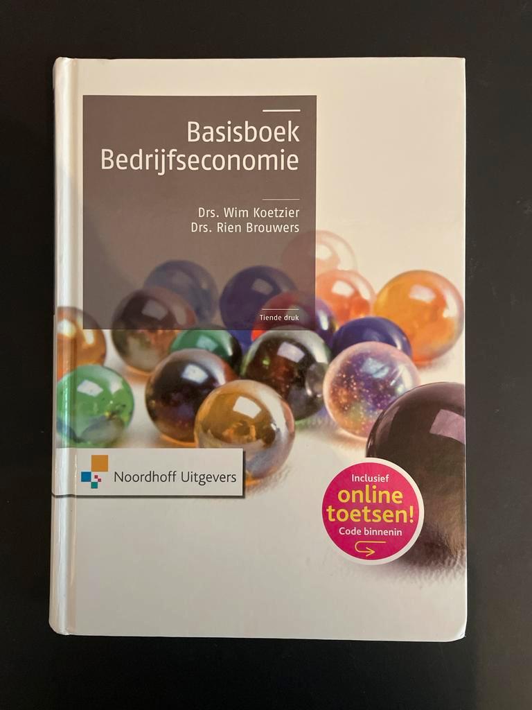 Basisboek Bedrijfseconomie - Koetzier & Brouwers