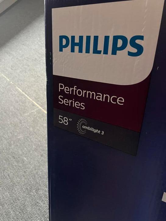 Doos van Philips 58 inch TV