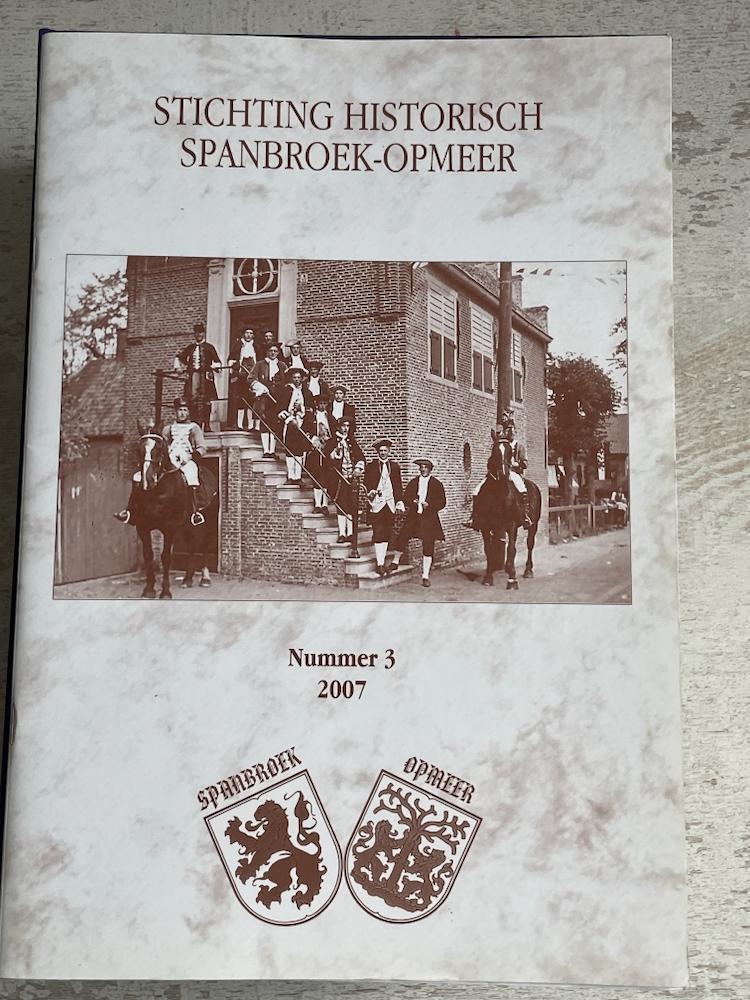 Historische boeken van Opmeer & Spanbroek nrs 3 en 10 tm 19