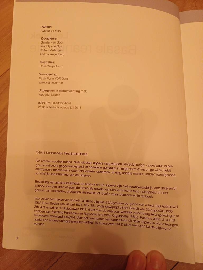 Lesboek Basale Reanimatie Hartstichting - Gratis!