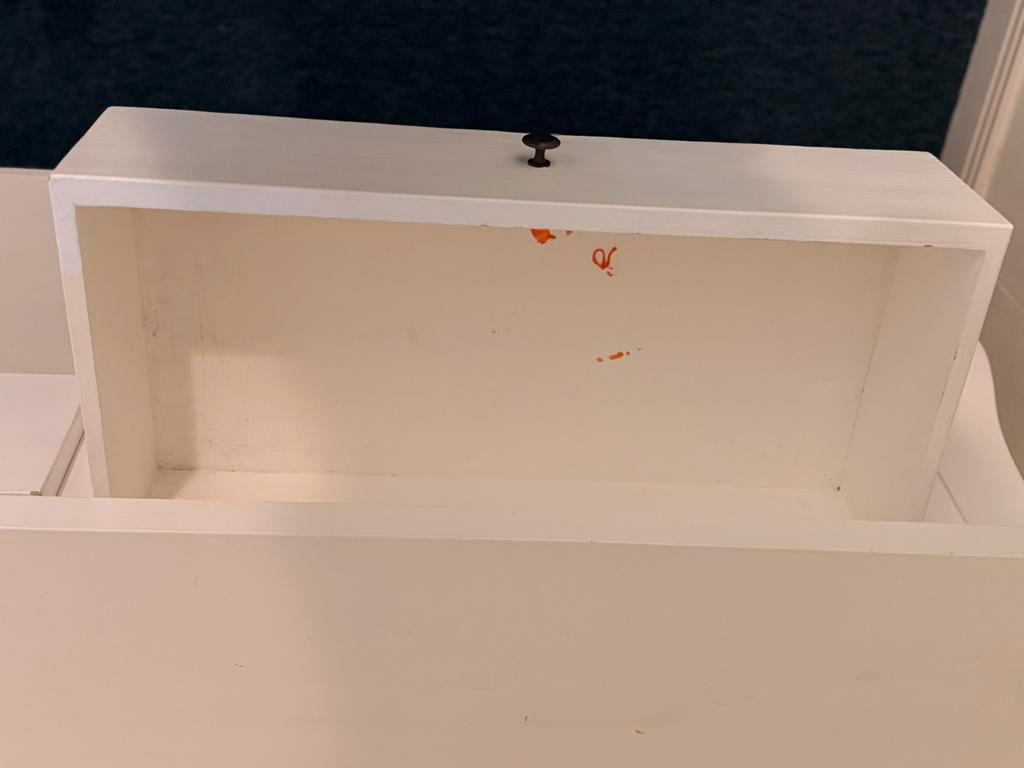 Landelijke witte side table