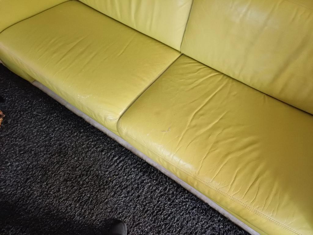 Leren bank gratis af te halen