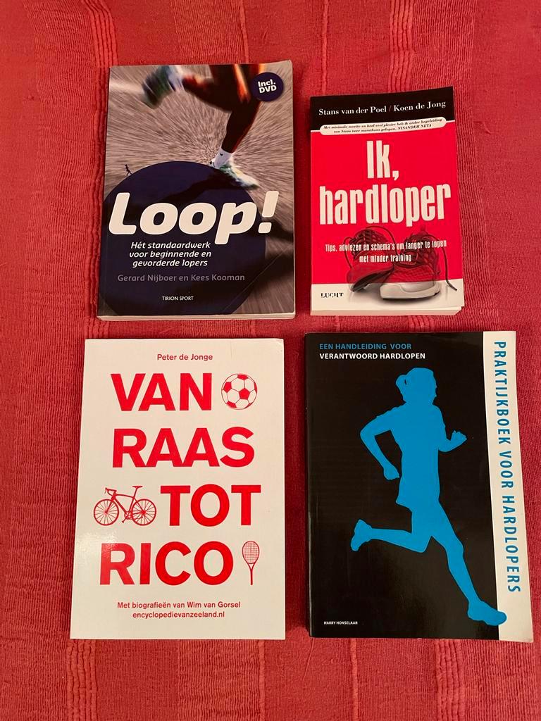 Diverse boeken over hardlopen en fitness