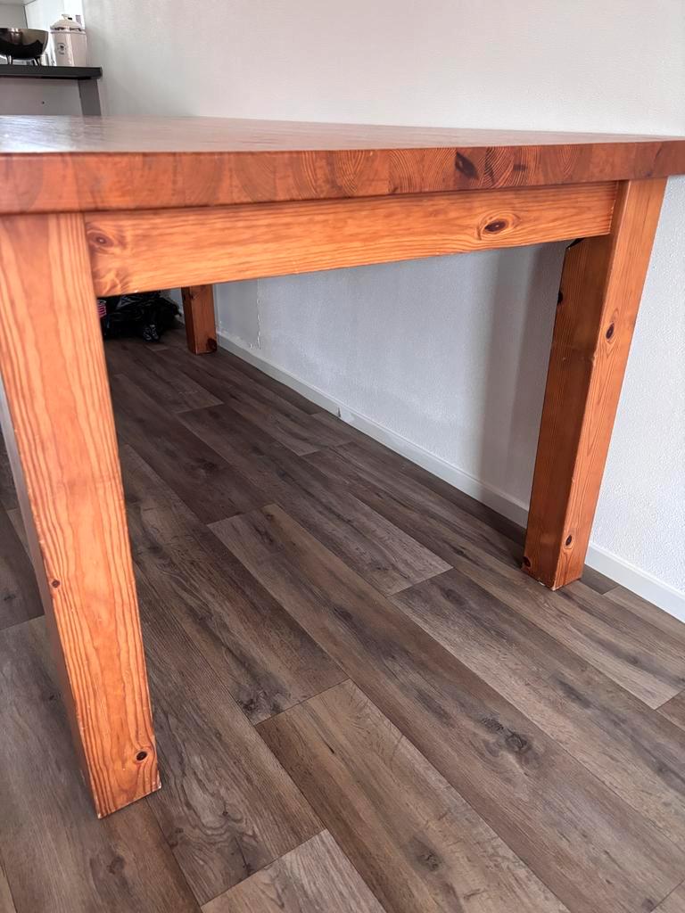 GRATIS grenen eettafel - 180x100 cm
