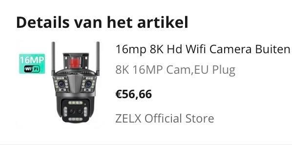 Draadloze Intelligente Buitencamera