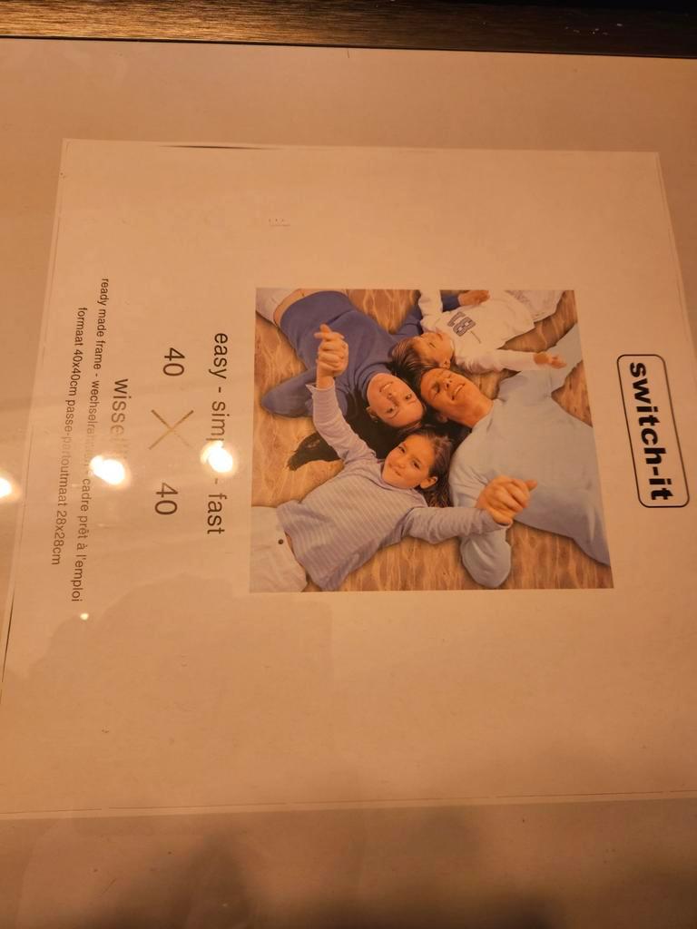 Fotolijst 40x 40 zilver