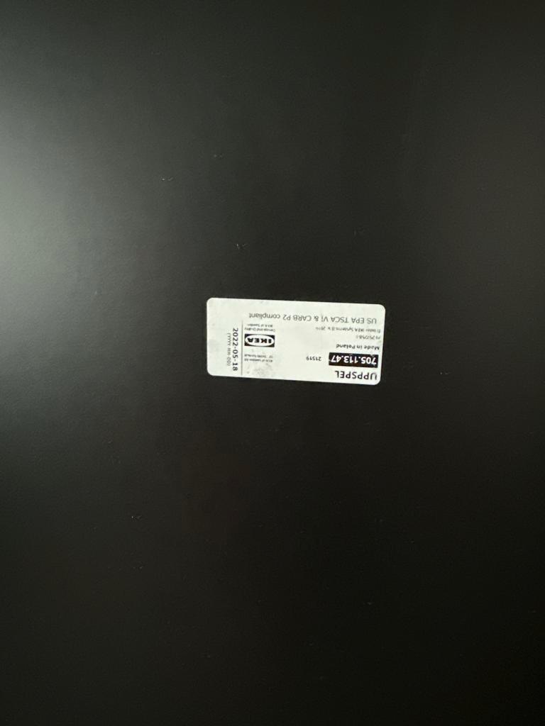 Ikea bureaublad 180x80 cm - Zwart