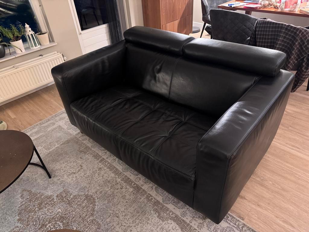 Bankstel: 2-zits & 3 zits, leer.