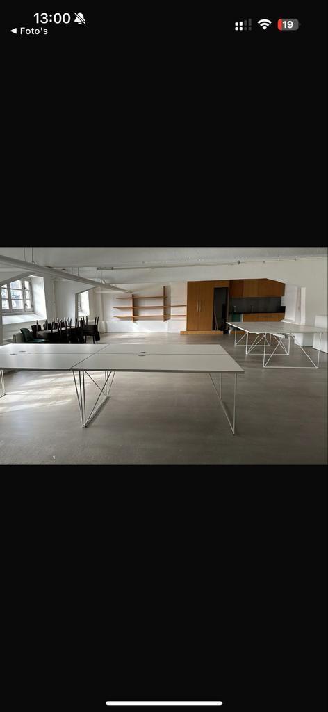 Groot Wit Bureau - 160x160cm