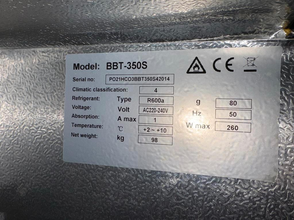 Defecte barkoelkast BBT-350S