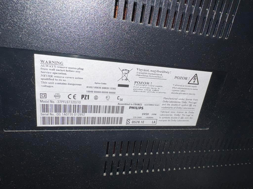 Philips Cineos 37 inch tv