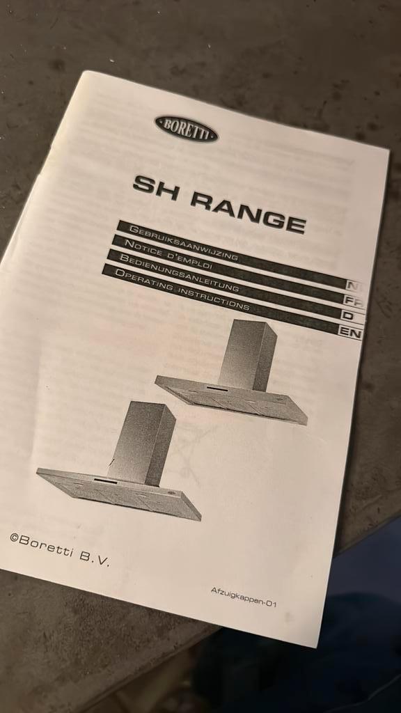 Klus- Afzuigkap van Boretti (motor maakt herrie)