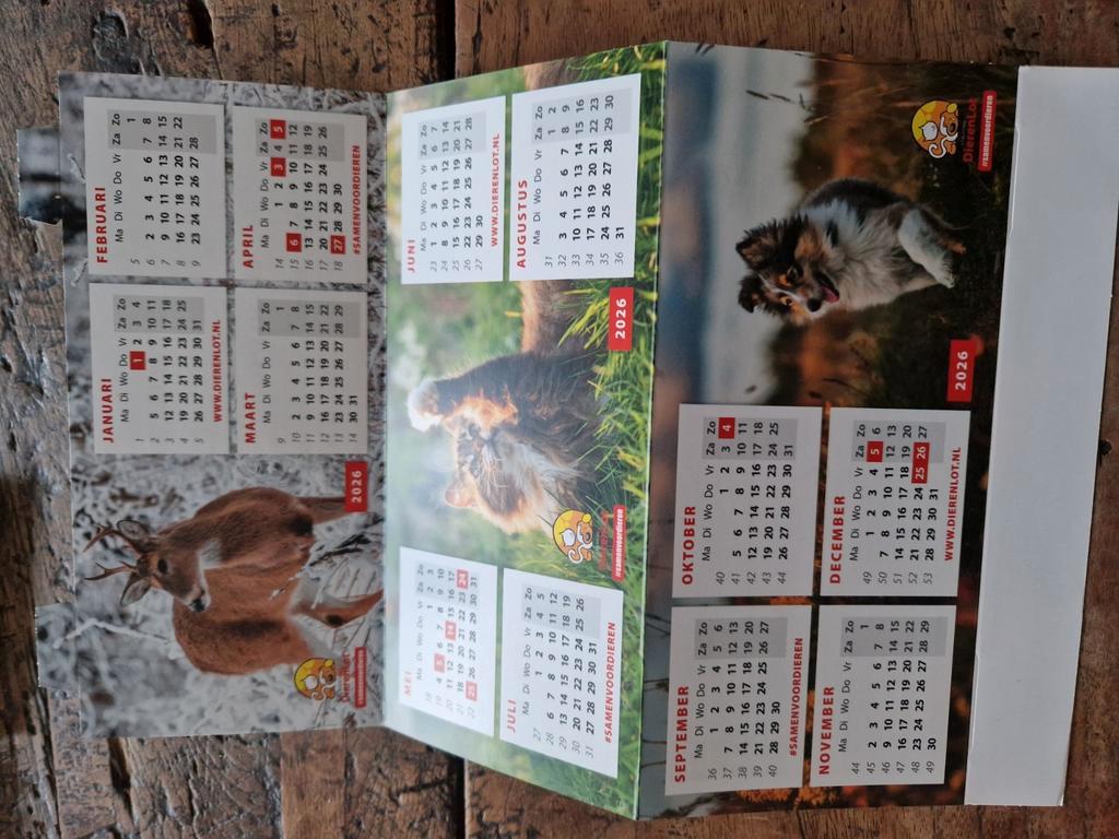 Dierenkalendertje GRATIS