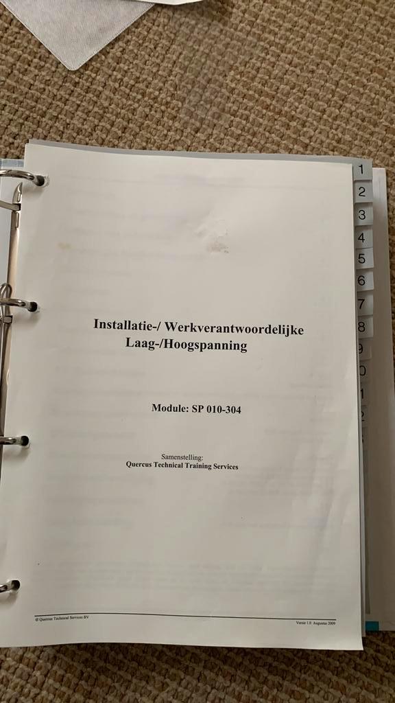 Cursus installatie verantwoordelijke laag-/hoogspanning