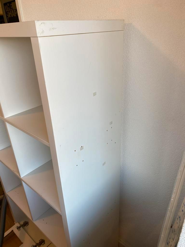 Ikea Kallax kast met kattenbakluik (+ klimtouw)