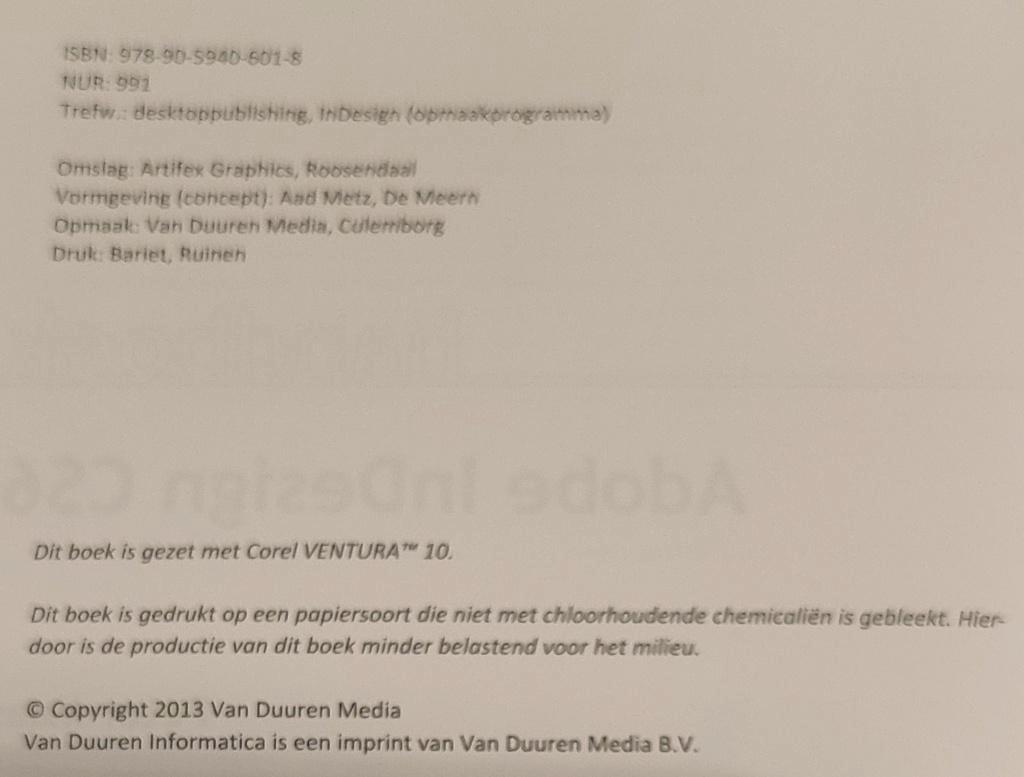 Handboek Indesign CS6