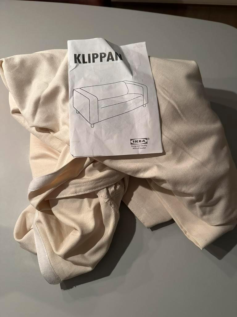 Haarlem: Nieuwe Klippan-hoes beige-wit Gratis