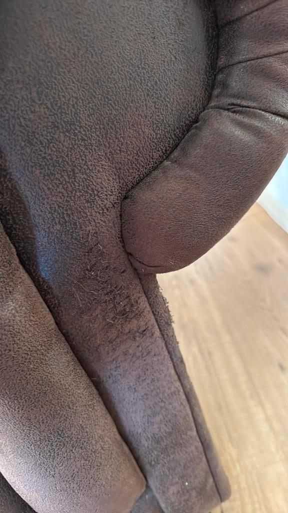 Bruine Chesterfield bank - Gebruikt