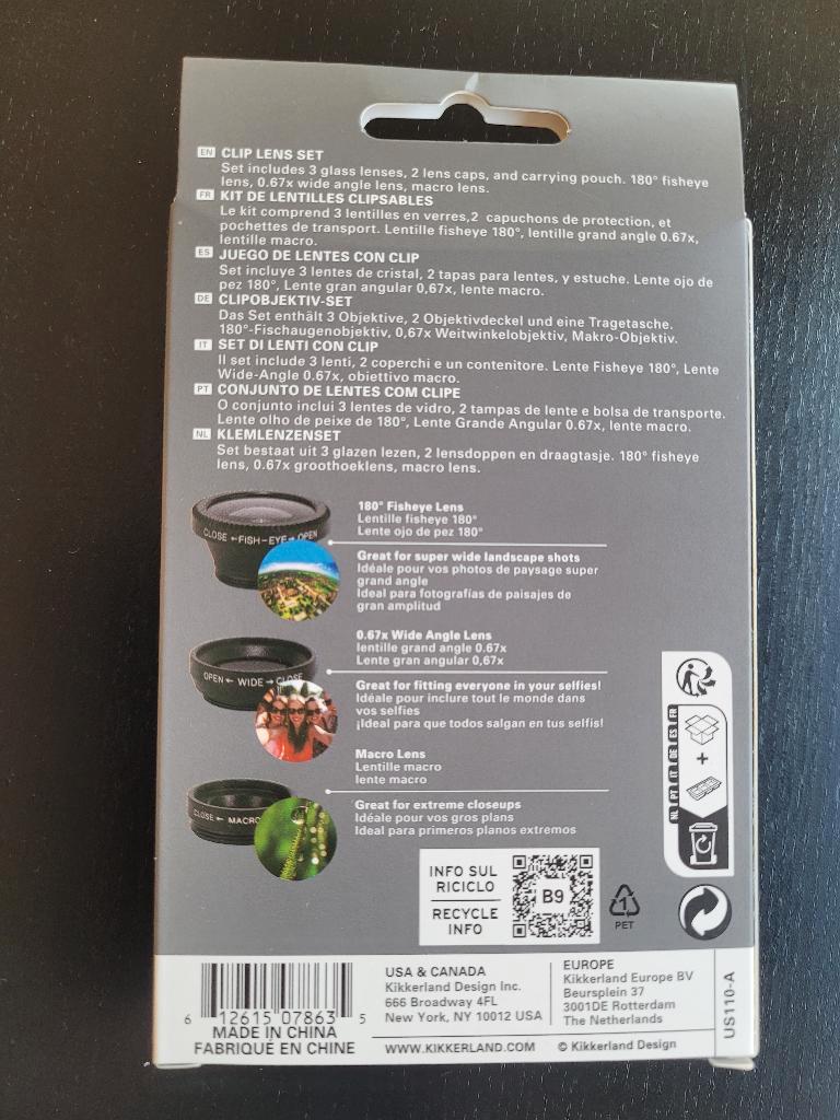 Clip lens set - nieuw in verpakking